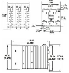 Dimensions GNR25ACZ crouzet